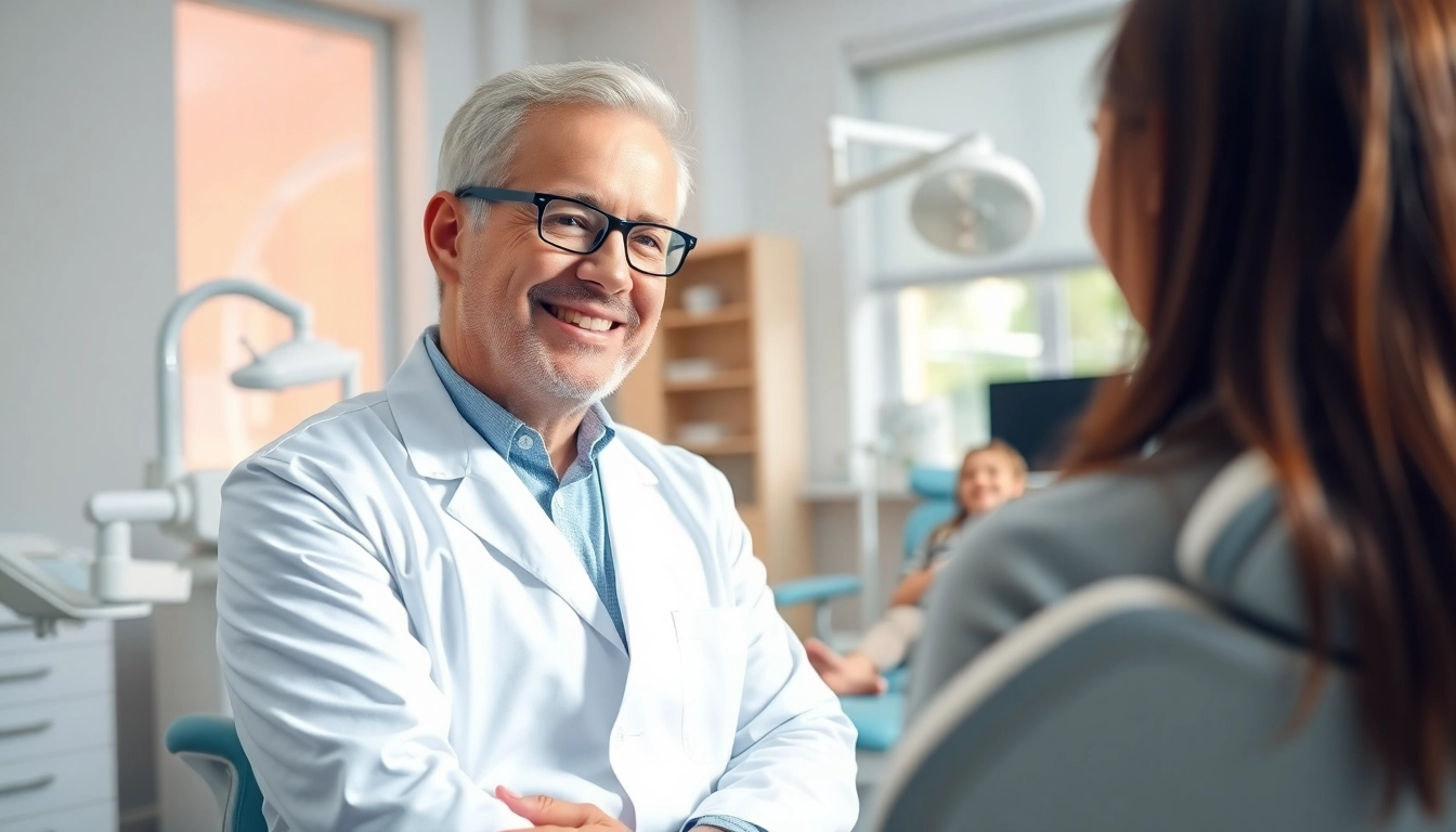 Consultation with orthodontist Myrtle Beach in a modern clinic promoting patient care.